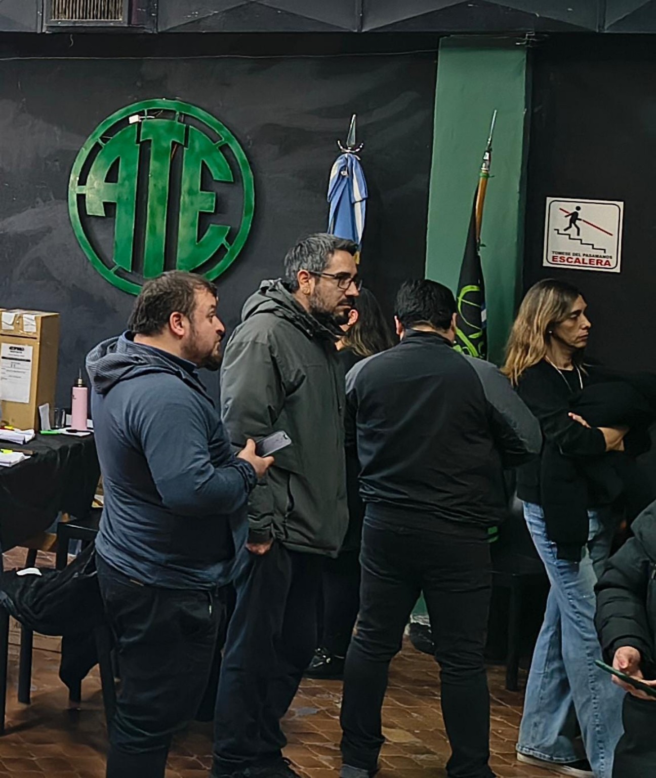 Jornada de elecciones de la CTA en una sede de ATE Santa Cruz